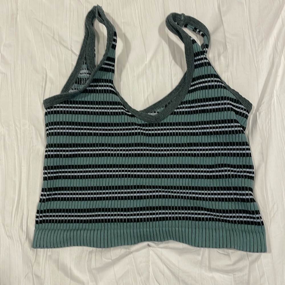 Urban Outfitters Striped Cropped Tank